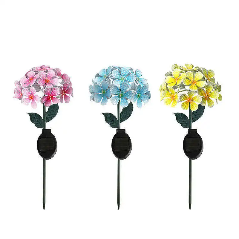 Jasmine Flower Outdoor Waterproof Garden Lawn Landscape Lamps For Courtyard Decor Yard Decorative Solar Flower Stake Light