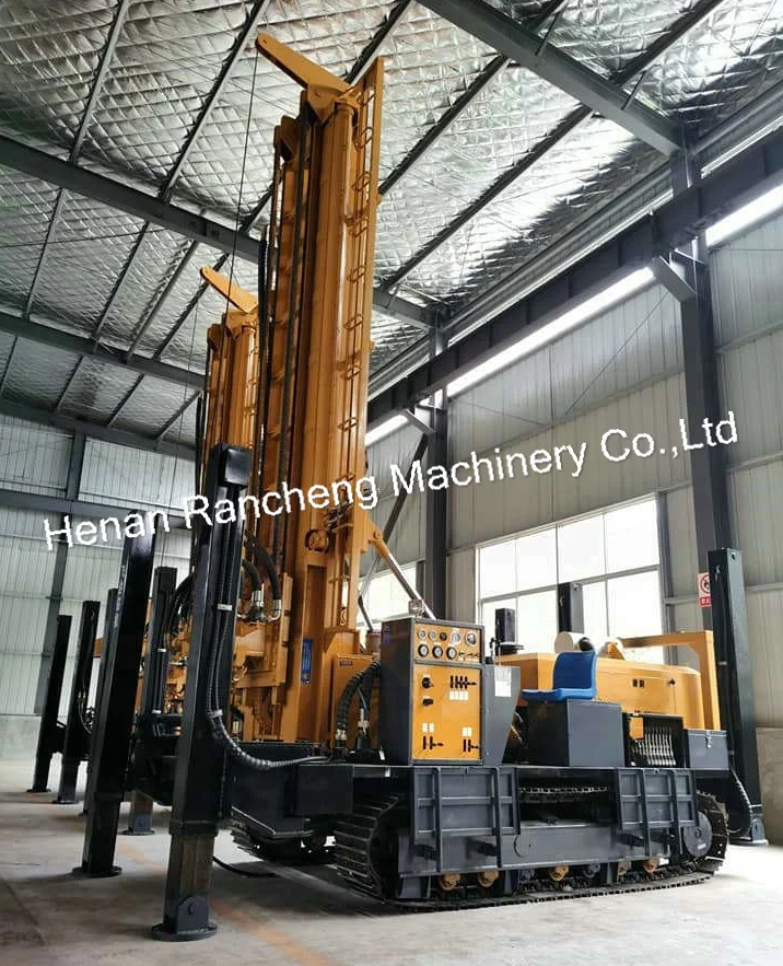 2024 Best Selling Max Depth 680m Crawer Mounted Hydraulic Water Well Drilling Rig Machine in stock