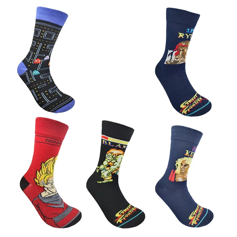 Носки от производителя Socksmate боксерские медные сумасшедшие компьютерные игры аниме гольфы полукомбинированная обувь для мужчин носки