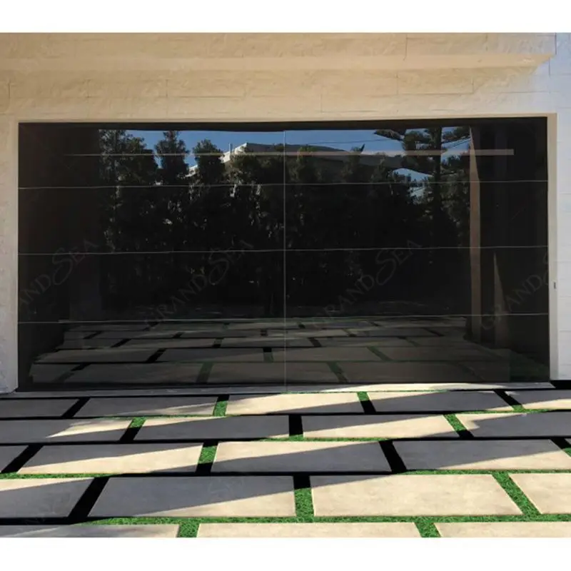 Automatic Easy Operation Luxury Style Customized Metal Aluminum Sectional Residential Garage Door