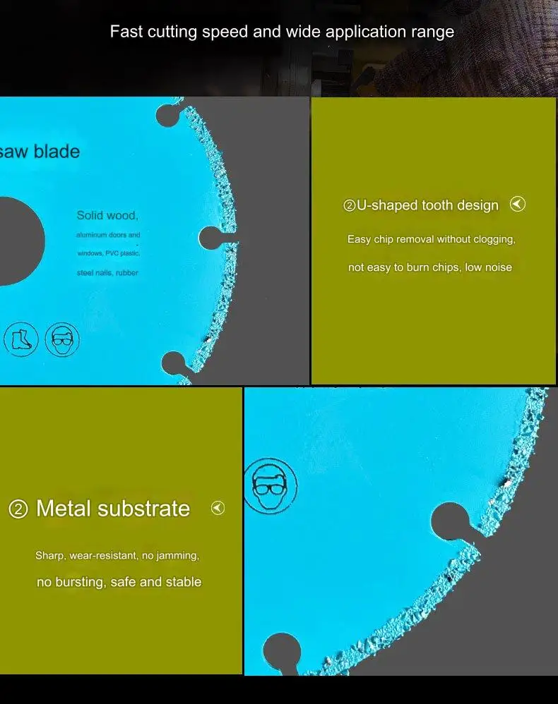 Premium segmented cutting blades with diamond inserts for concrete
