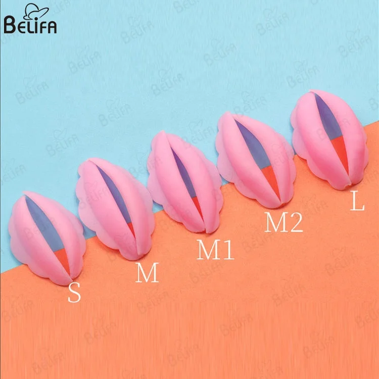 Wholesale eyelash curling extensions kit curl lashlift accessories tools lash lift shields with lines silicone ribbon pad