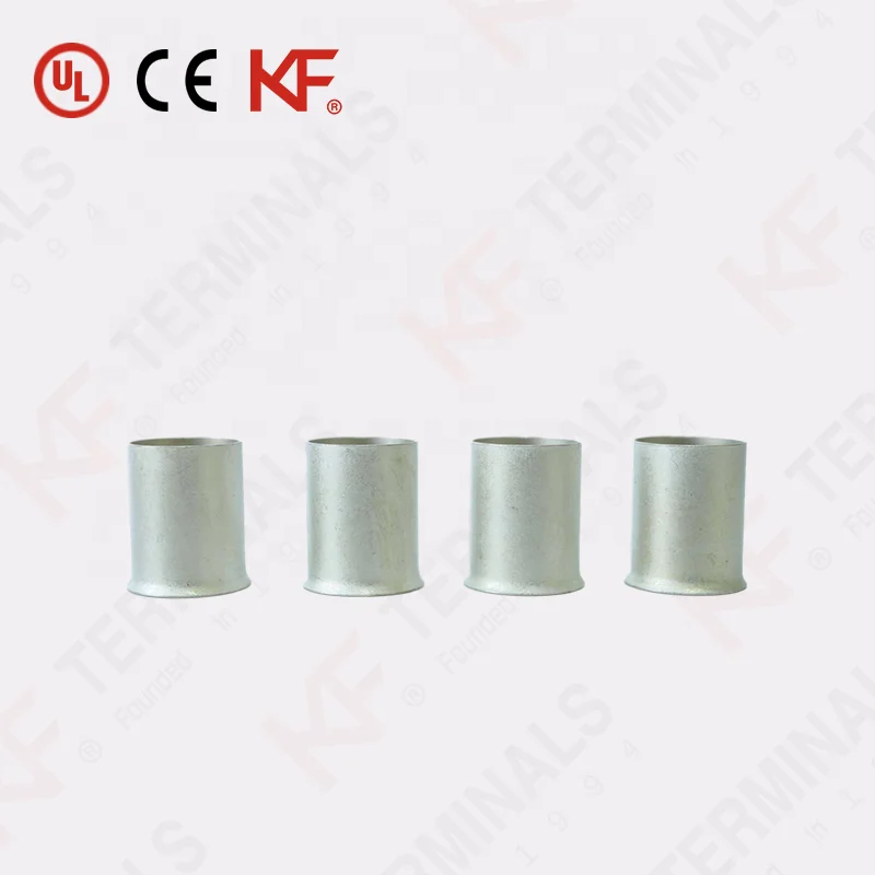 Non-Insulated Electrical Crimp Wire Cable 14 AWG Copper Tinned Ferrules