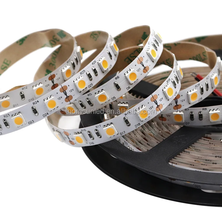
12v high light led strip smd5050 flexible white pcb led strip light 