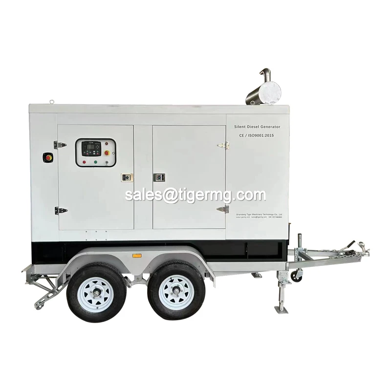 120km/h high speed mobile silent type diesel generator with trailer prices