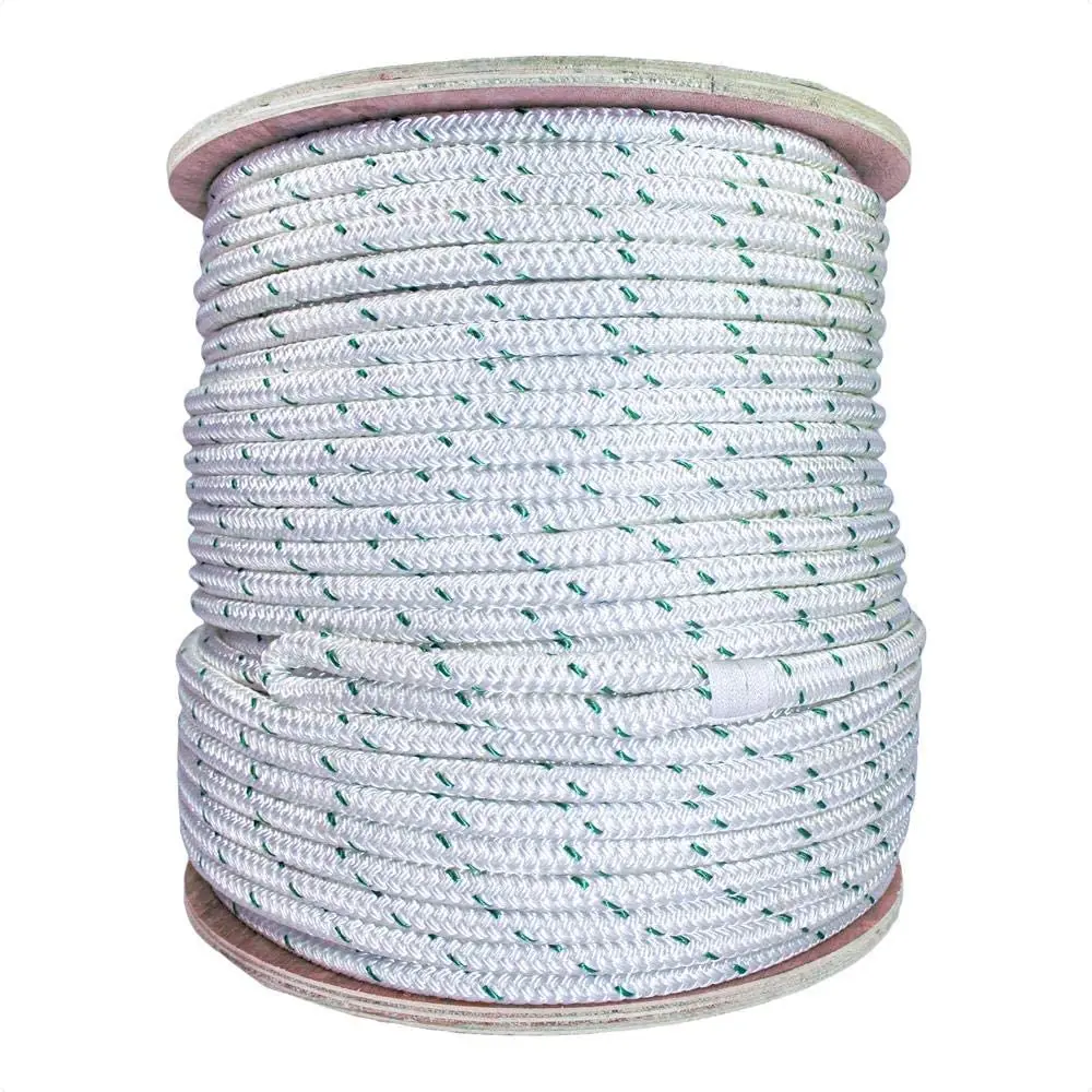 3 8 strand marine 4 6 10 mm diameter 7 inch of double braided 3/4 in by 150 feet  polyester twisted rope for tree work