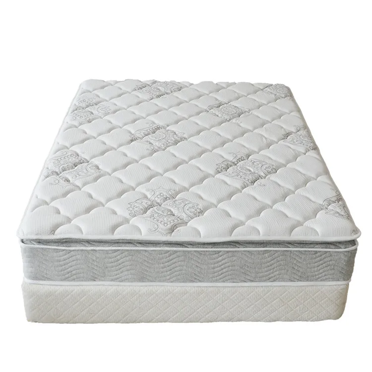 Euro Pillow Top Full  Size Memory Foam Pocket Spring Hotel Bed Mattress