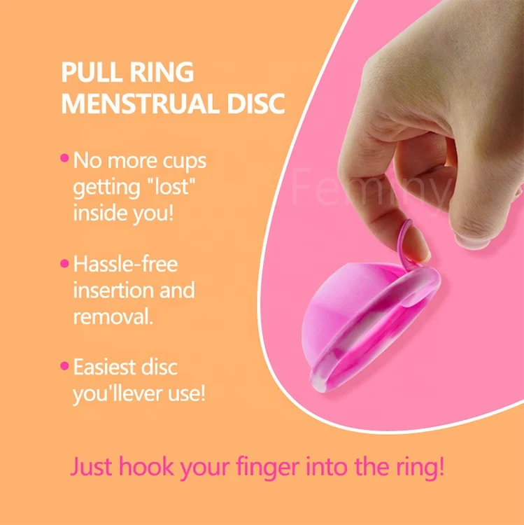 Feminine Hygiene Medical Menstrual Disc Silicone Reusable Menstrual Disc