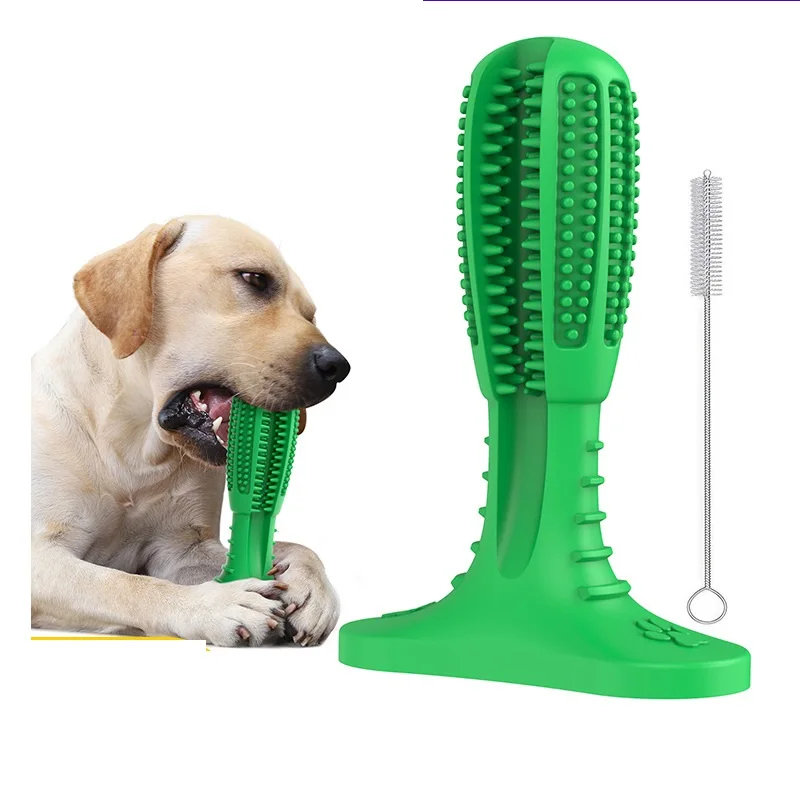 Eco Friendly Rubber Dog Toothbrush Cactus Chew Toy Multifunction Dog Teeth Cleaning Toys