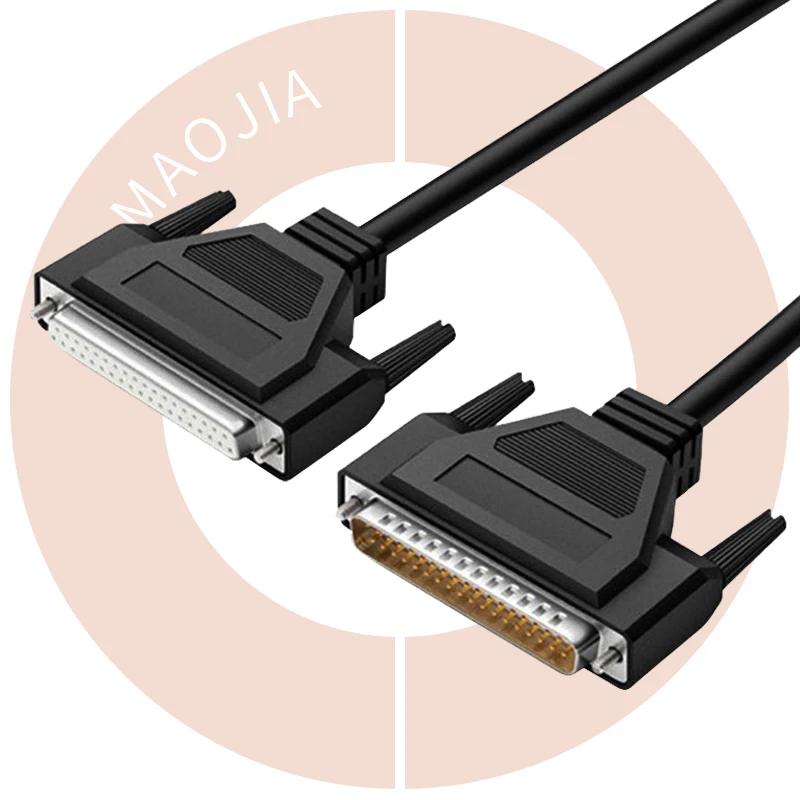 db37 connector cable custom d sub 37 pin shield serial 28awg d-sub male to female db37 cable