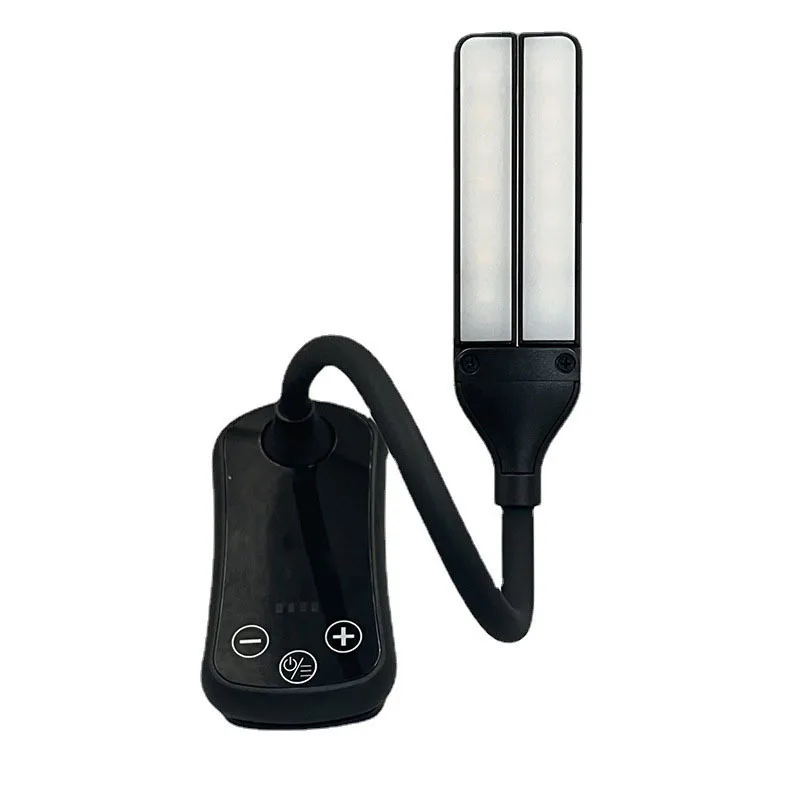 Creative double head charging small table lamp Three button touch eye protection clip Book lamp Reading lamp Spot fashion