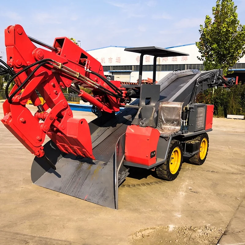 wheel loader with drill break hammer for tunnel and mine