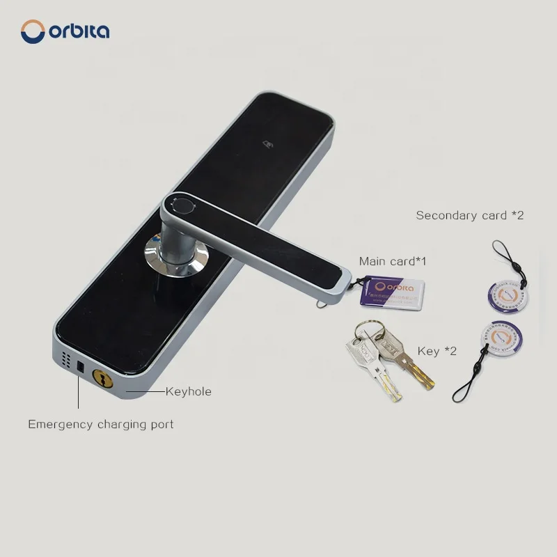 
Orbita 5 in 1 wifi electronic digital blue tooth smart fingerprint door lock 