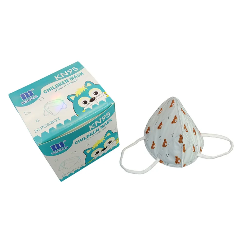 Hanmalaser Daily Life Usage KN95 Kids Protective Face Mask 5 Ply Non-Medical Kids Mask for Boys Girls with CE certificate