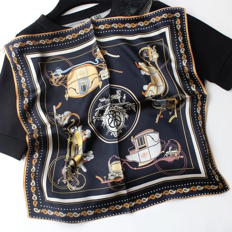 Otherworldly Elegant Hair Silk Scarf Luxury Scarf Women Real Silk Made in China