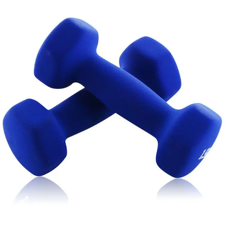 Hot Sale Custom Logo Gym Equipment Fitness Accessories Plastic Coated Dumbbell
