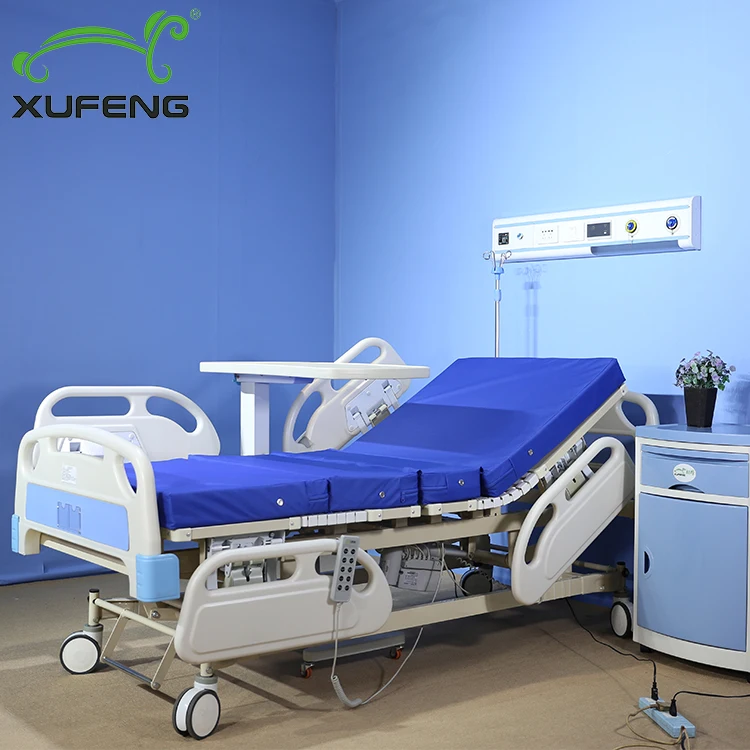 XF856 Hospital Patient Furniture Multifunction Functions Electric Nursing ICU Bed