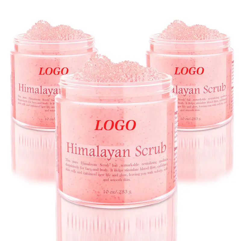 Vegan Private Label Cleaning Product Deep Cleaning Exfoliating Moisturizing Smoothing 100% Himalayan Body Scrub For Body Care