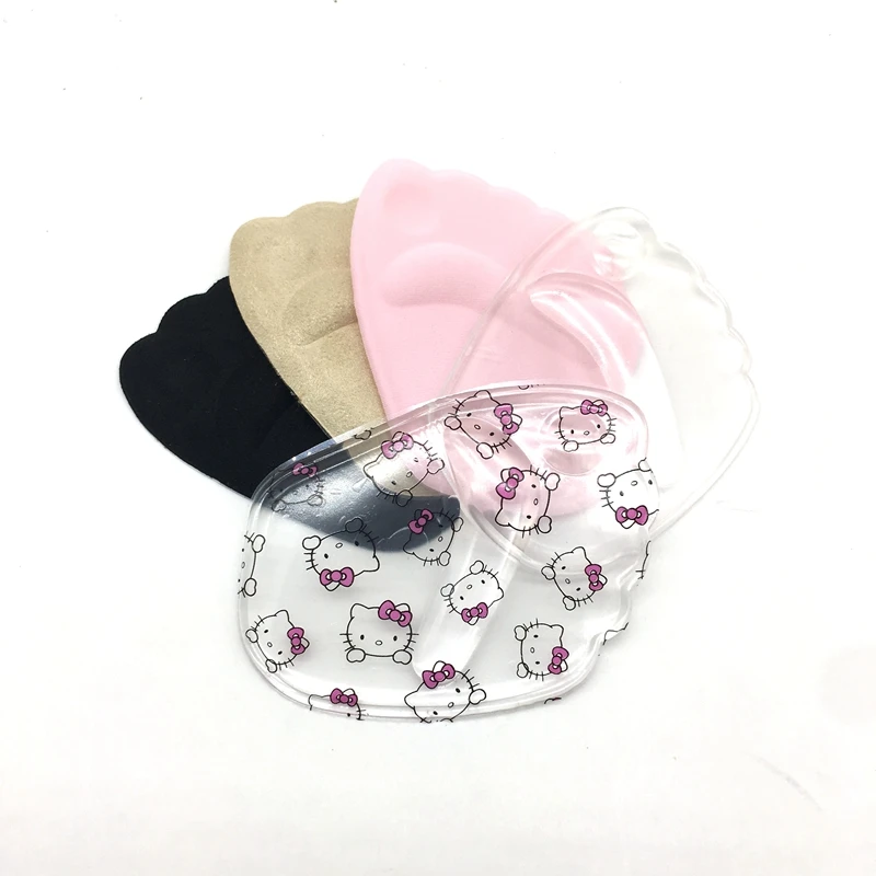 1 Pair of High Heels Half Yards Mat Silicone Compressive Soft Inserting Insole Woman Forefoot Protection Pad Female Insert