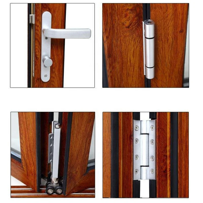 Double glazing bi fold screen door install accordion screen door with low price