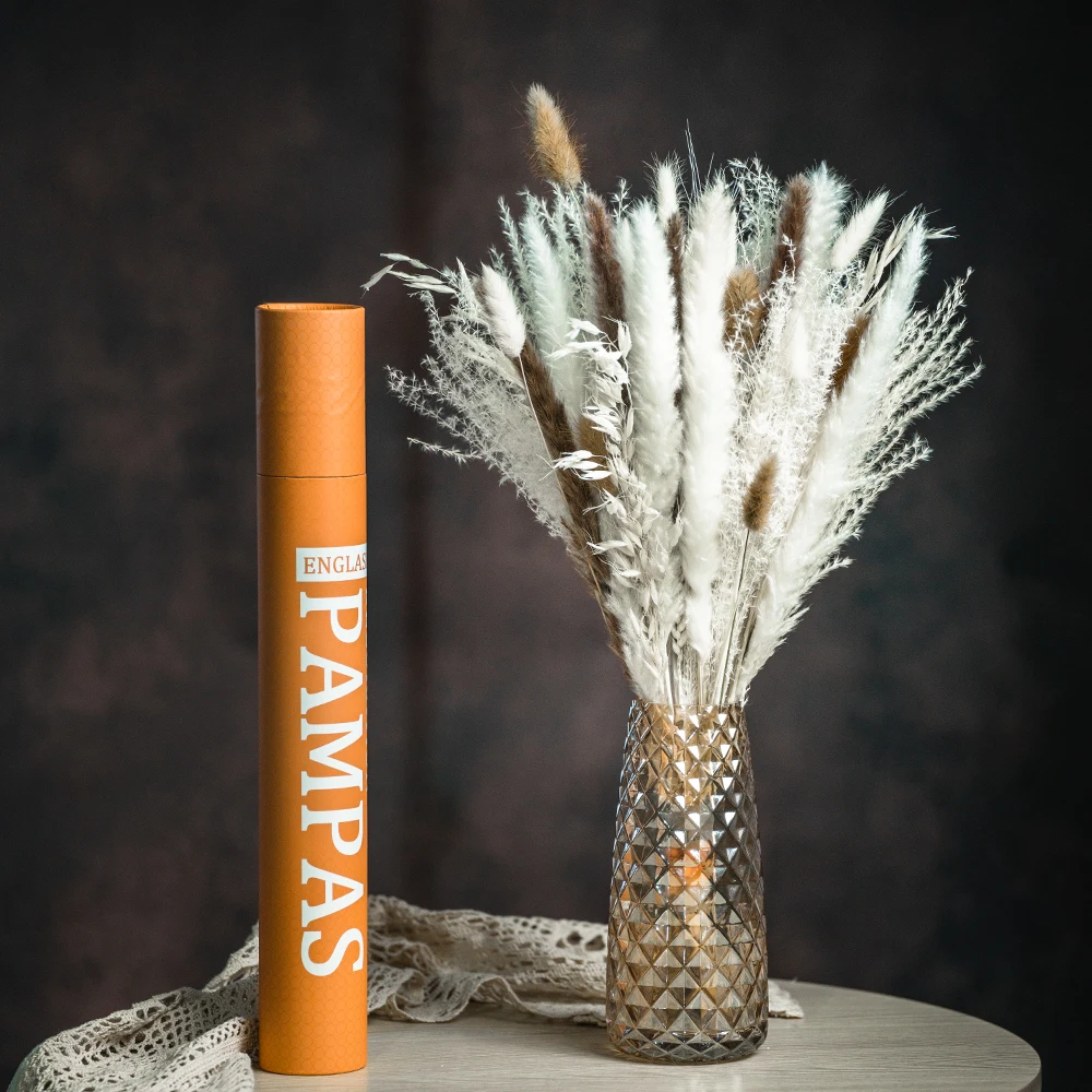 Высококачественный натуральный цветок пампасная трава сушеный цветок букет ручной работы сохраненный цветок Amazon горячая Распродажа для украшения дома