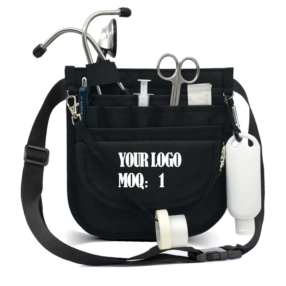 Premium Wholesale Custom Medical Organizer Belt Nurse Waist Bag With Stethoscope Holder