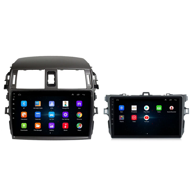 S70 4 core Android Wifi GPS Navigation 9 inch radio for Toyota altis Corolla 2003 2005 2006 2007 2013 Car DVD player