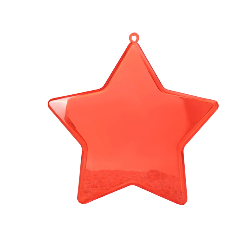 
New Star Shaped Acrylic Promotional Gift Clear Plastic Ball Container Crystal Balls in Bulk 