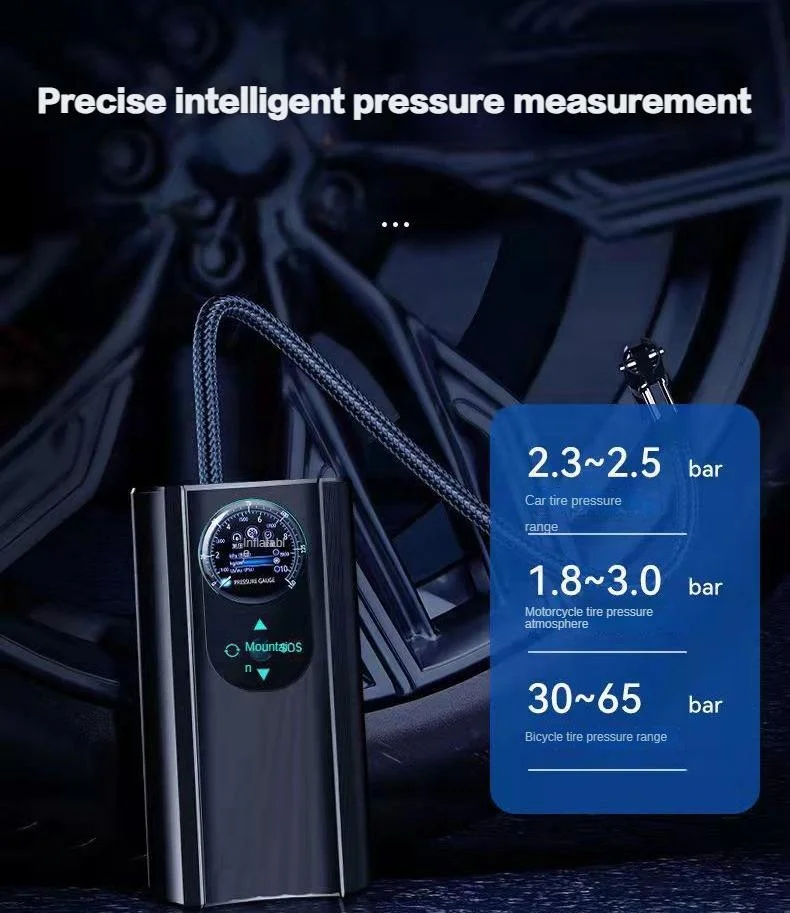 Electric Portable 12V Digital Tyre Inflator Car Air Pump with Pressure Gauge for Bicycle Car Football