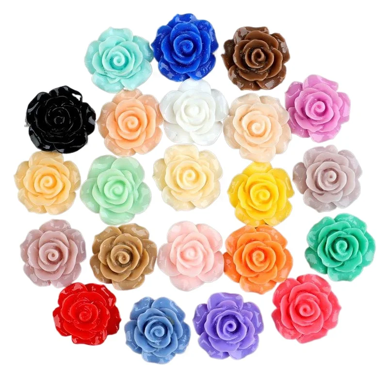 Wholesale Rose Resin Decorative Animals Flowers for Hair Accessories Headwear BB Clips DIY Cream Glue Phone Cases Shoes Jewelry