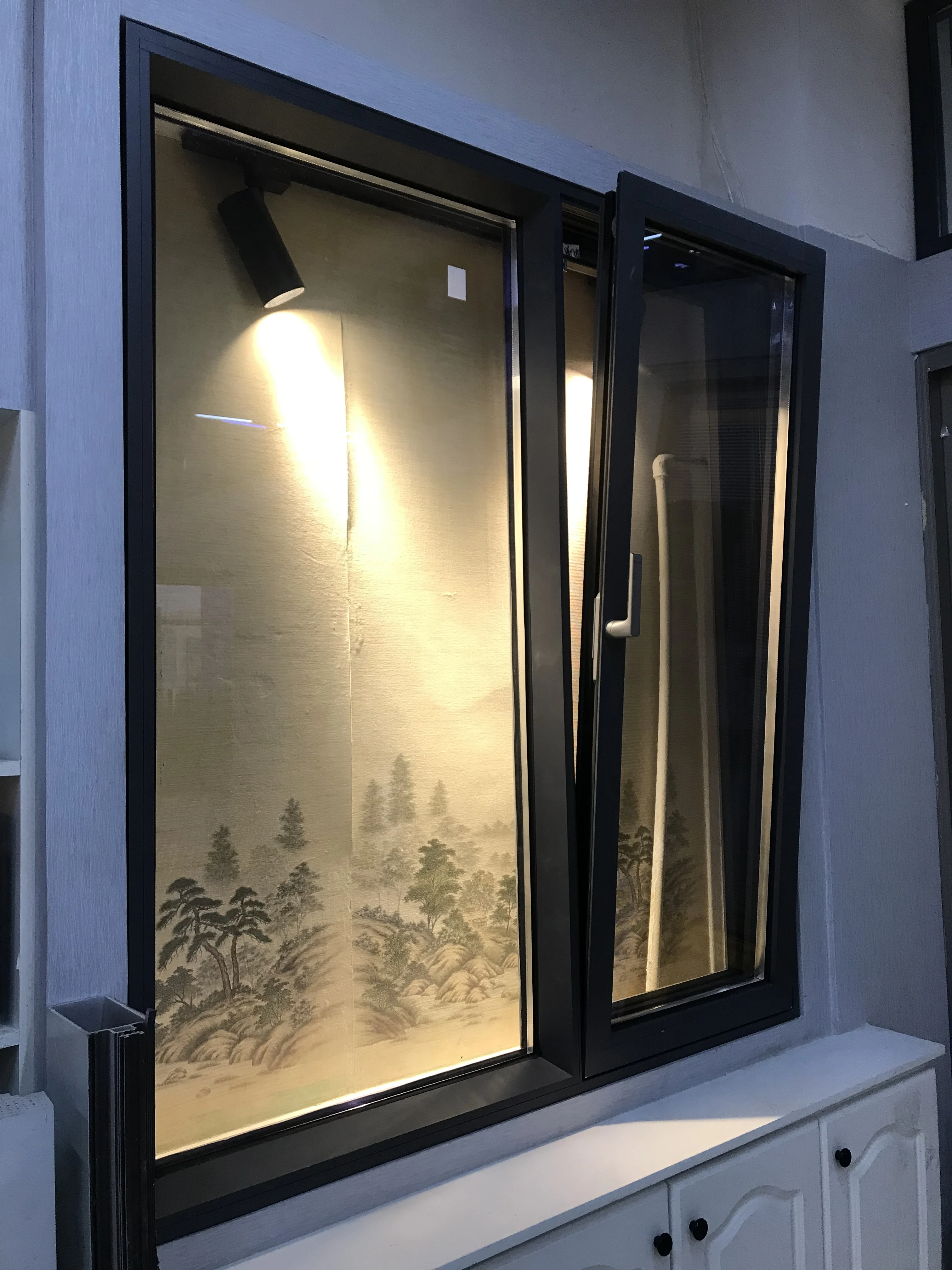China Supplier Aluminum Window That Opens Up Aluminum Window Sills Grey Color Aluminum Window
