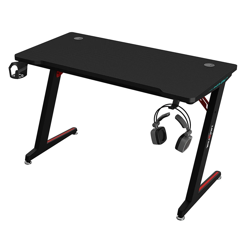 Gaming Table With Led Lights Pc Laptop Study Work Computer Gaming Desk