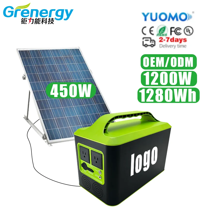 Solar Light APP Outdoor Inverter with Battery Price Lithium Ion Solar 10V Batteries Portable Power Bank Station 1280wh 24V 50ah