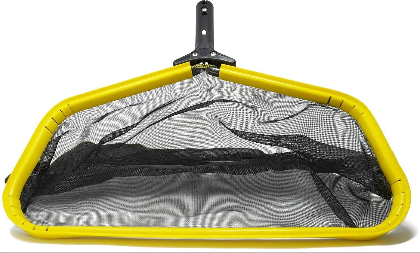 Heavy Duty Pool Skimmer Net, Leaf Rake Catcher, Water Cleaner with Reinforced Deep Mesh Skim Bag Cleaning Tool