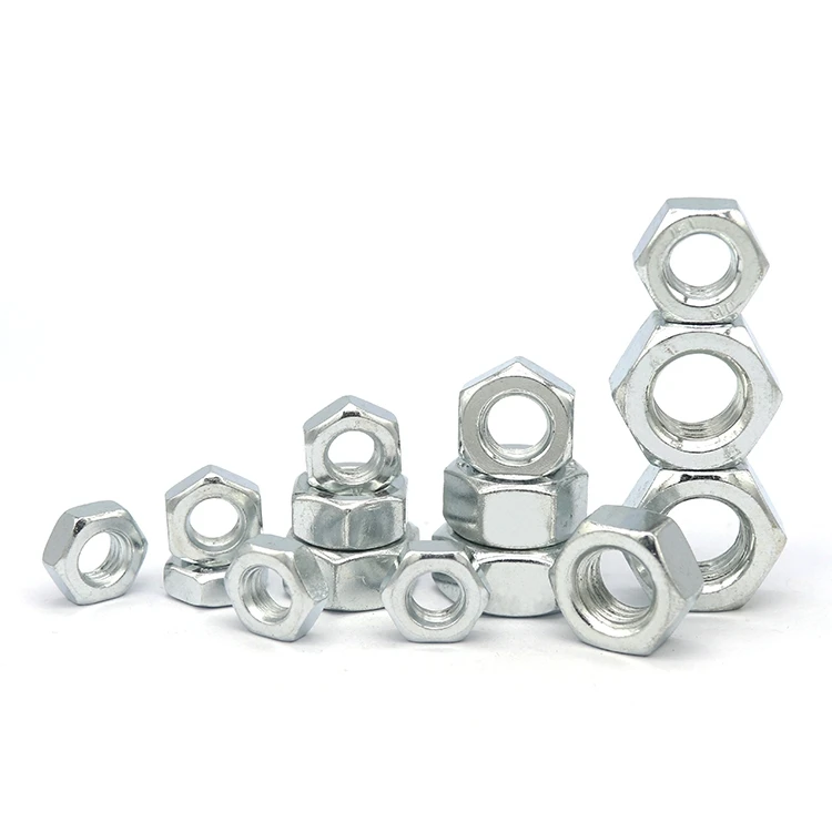 FOB Wholesale Lower Price Betel Cashew Self Locking Hex Nut Carbon OEM Head Steel White Black Custom Heavy Finish
