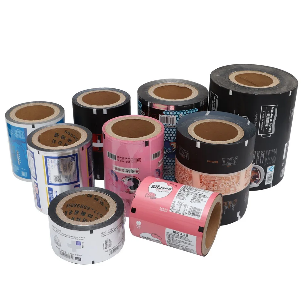 Custom Printed Food Packaging Roll Film Laminated Plastic Flexible Packaging Roll Plastic Film Sachet Roll