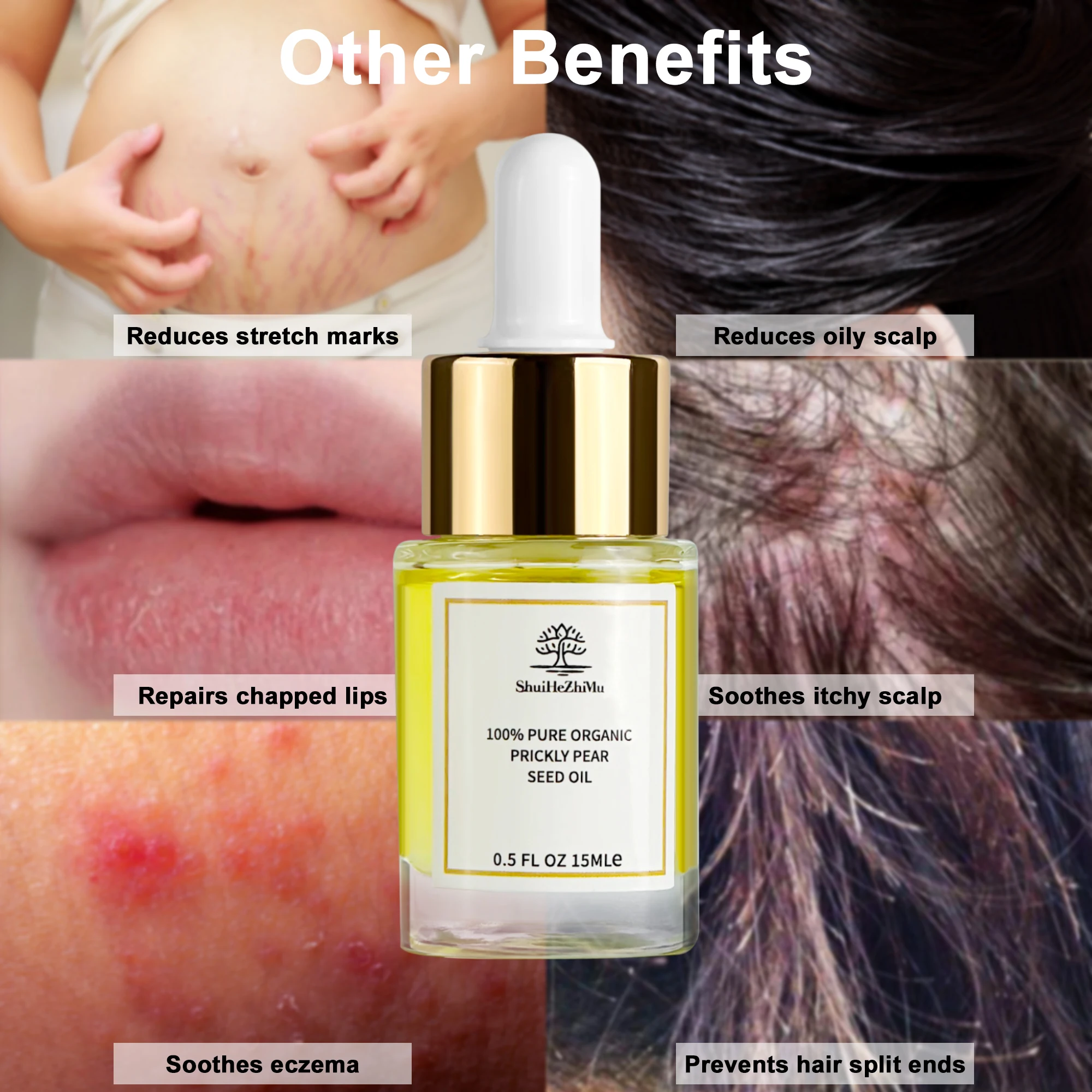 OEM Wholesale Prickly Pear Seed Oil 100% Pure Organic Skincare Facial Vitamin E Anti Aging Essential Oils