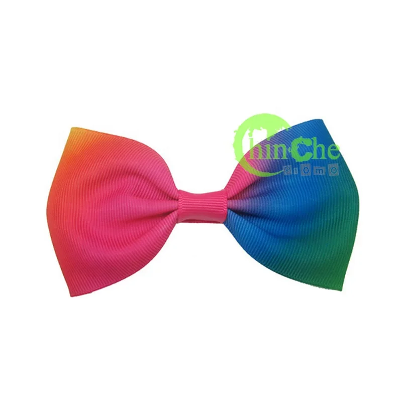 20mm 25mm 38mm 55mm 75mm Rainbow grosgraion ribbon bowtie ready to ship for hair bow ribbon