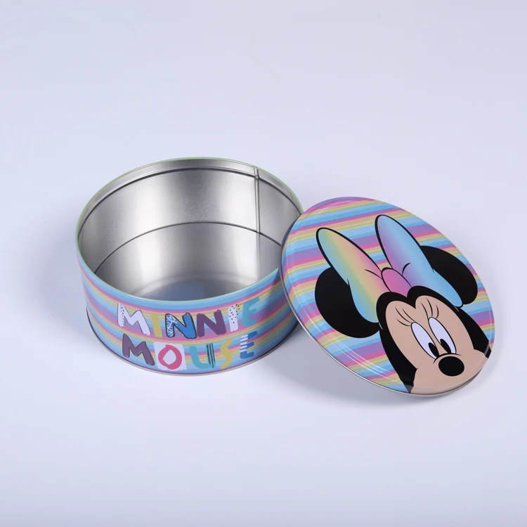 Mickey mouse food packing cake chocolate container tin box