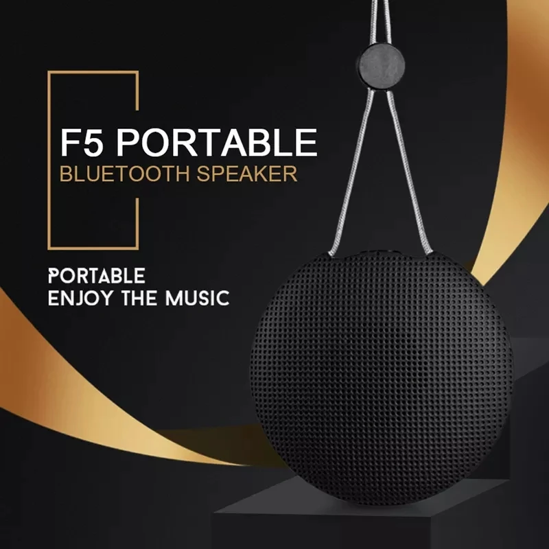 F5 mini waterproof TWS speakers dual portable shock deep bass