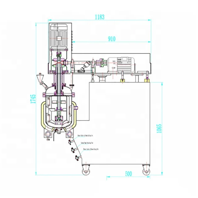 
Tianfu TFZRJ-30 oral solution syrup medical Ointment Vacuum Emulsifying Mixing Equipment 