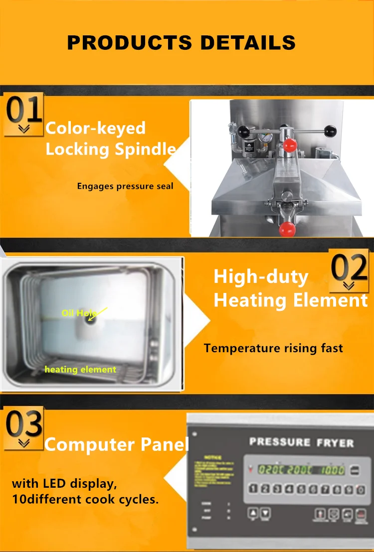 kfc chicken frying machine,kfc pressure fryer ( CE Approved , Manufacture)