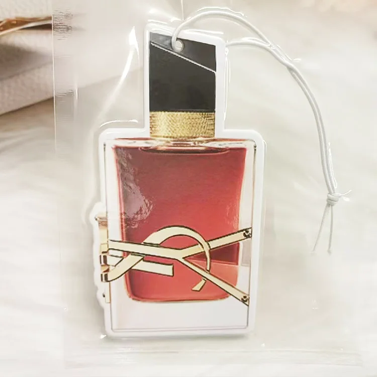 Kunshan China supplier simplicity perfume bottle design custom air freshener long lasting fresh car perfume