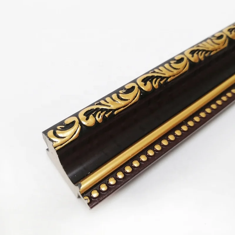 european style classical black gold pattern ps picture frame moulding