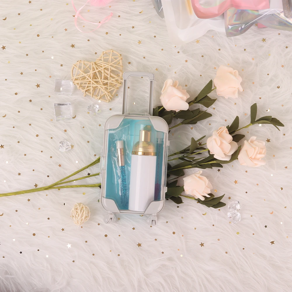 Wholesale lash shampoo bulk lash shampoo box packaging eyelash shampoo kit