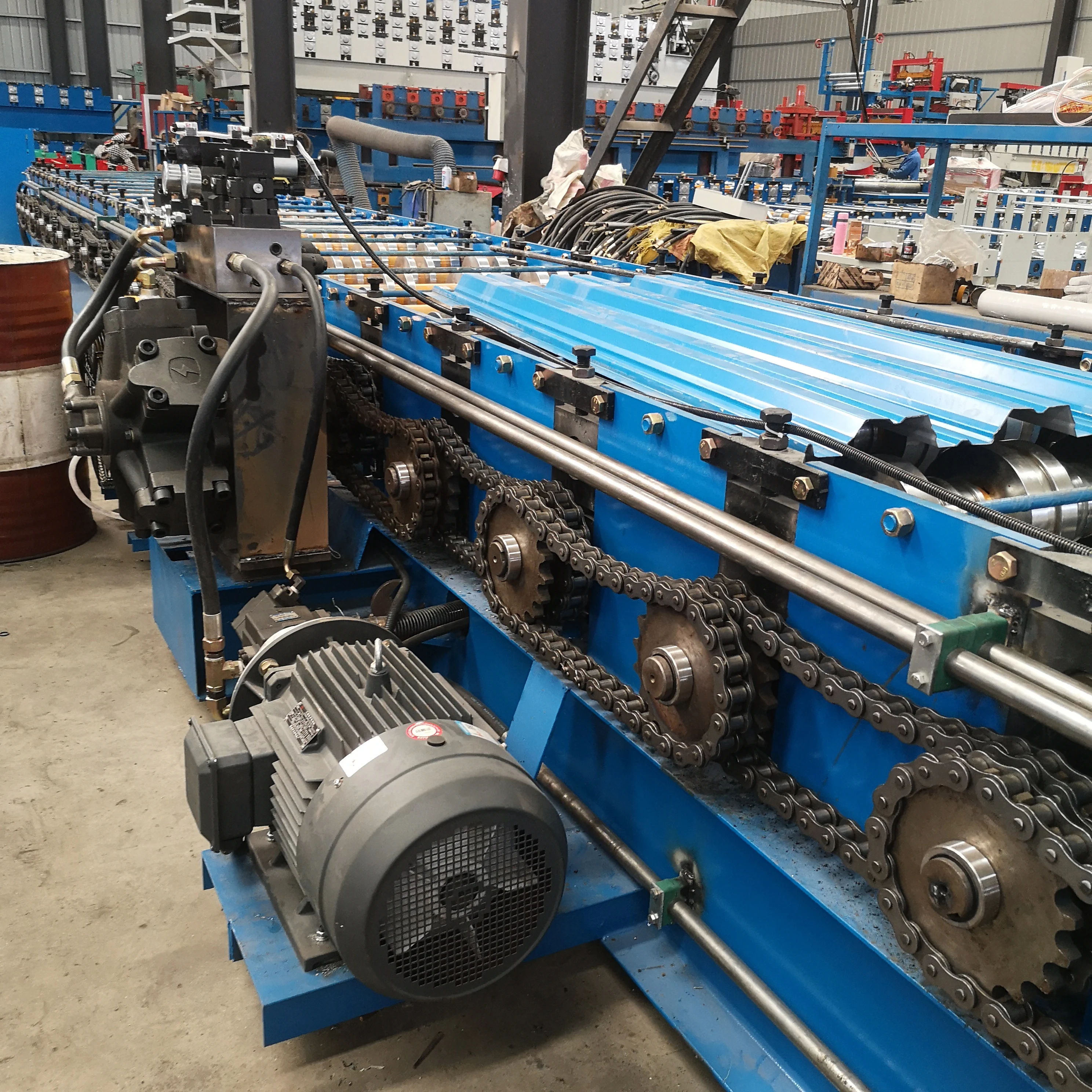 overseas service metal floor deck forming machine