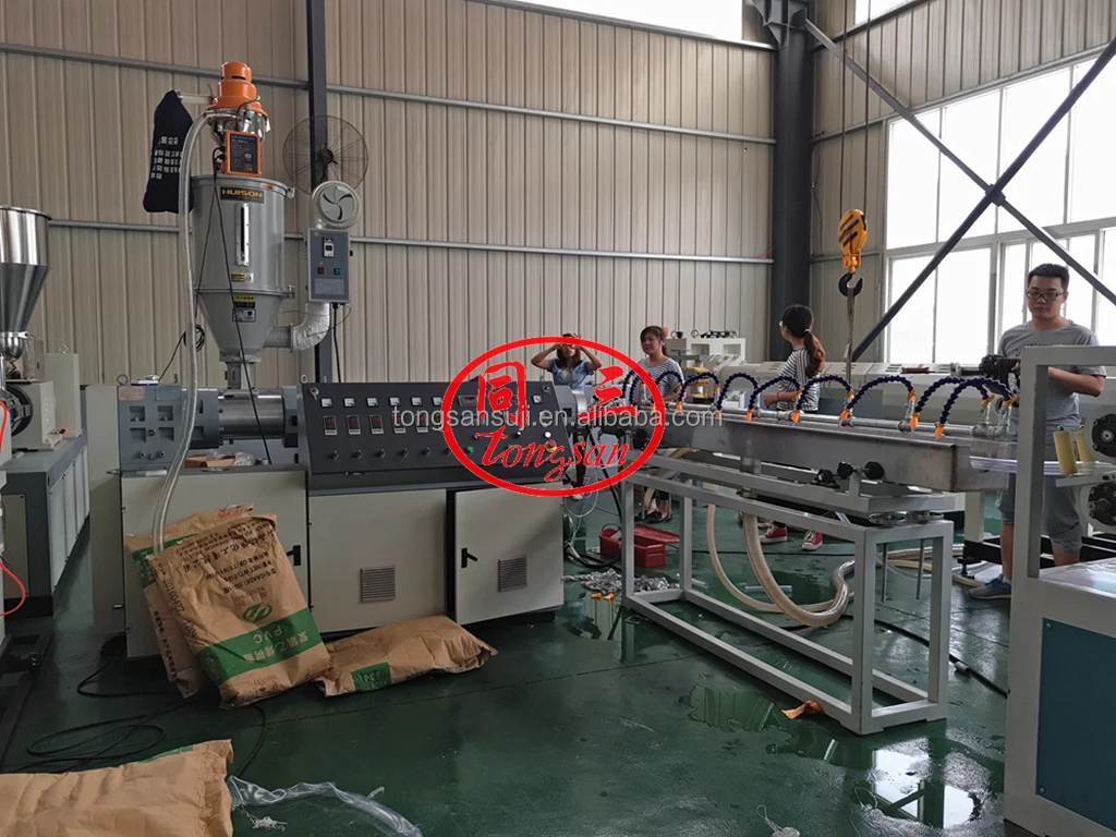 PVC flexible hose making machine with fiber reinforced high pressure water supply hose