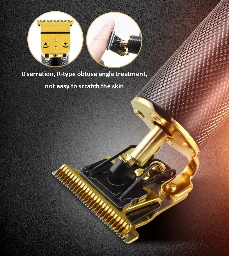 Hair Cutting Zero Gapped hair Trimmer for Men Detail Ornate Outliner with 4 Guides Sharp blade