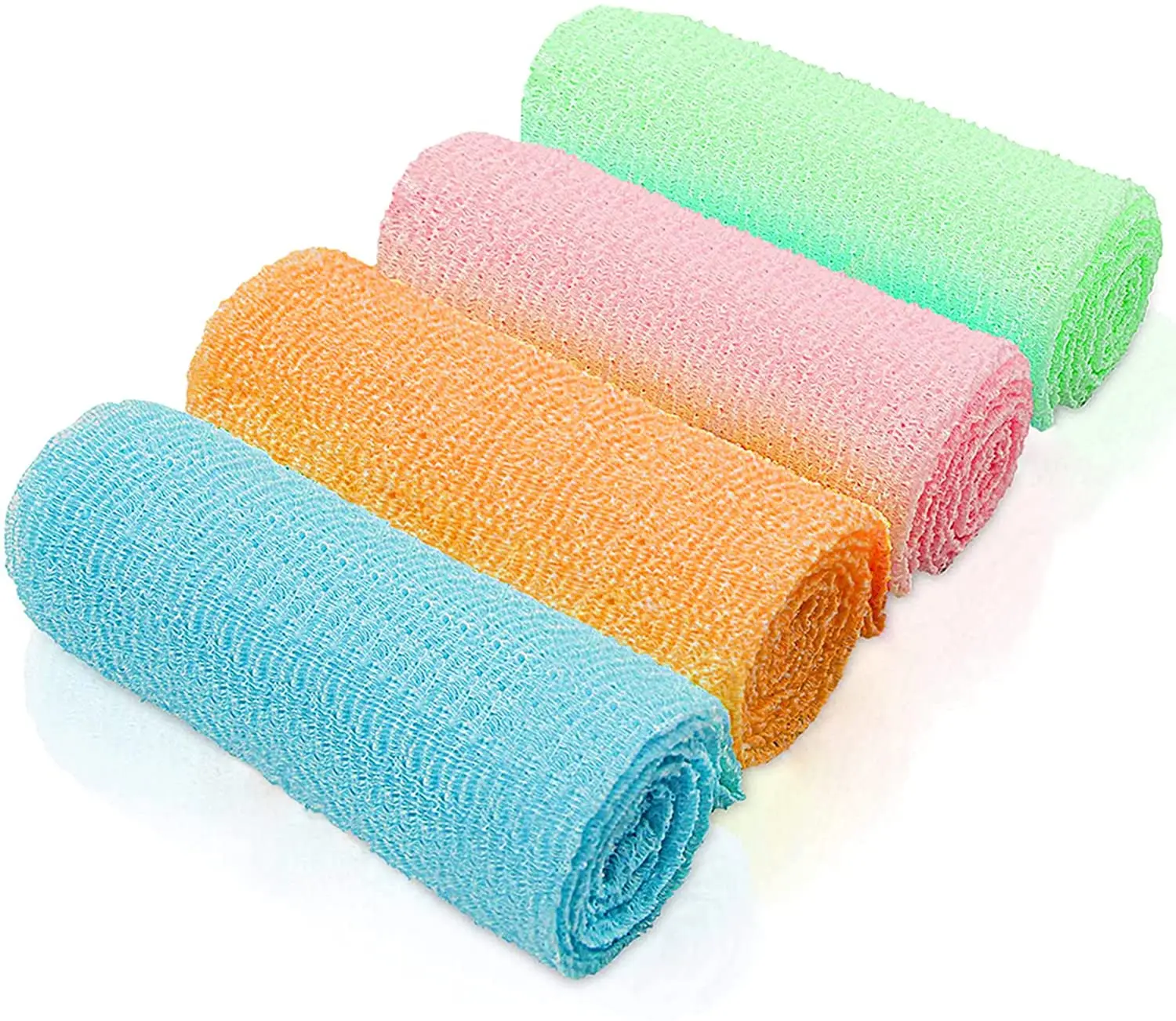Luma Japanese Durable Back Scrubber Nylon Body Scrubber Towel Exfoliating Washcloth