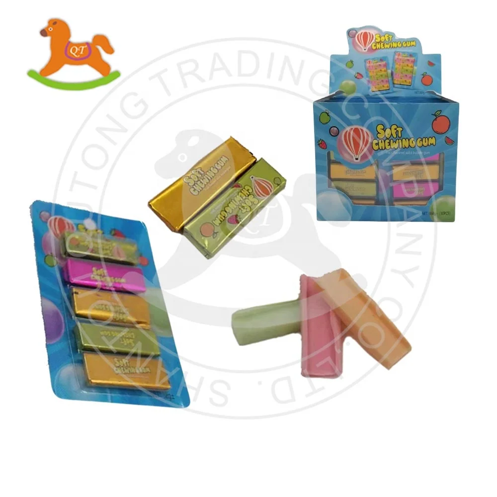Wholesale 2.4g mini soft chewing bubble gum with fruit flavor